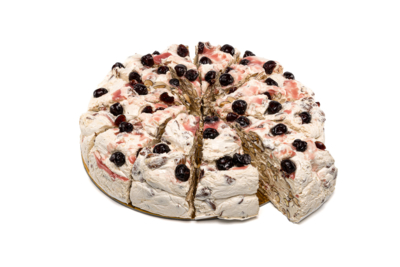 Torta di torrone tenero all'amarena
