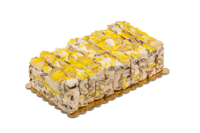 Fette di torrone tenero al limone